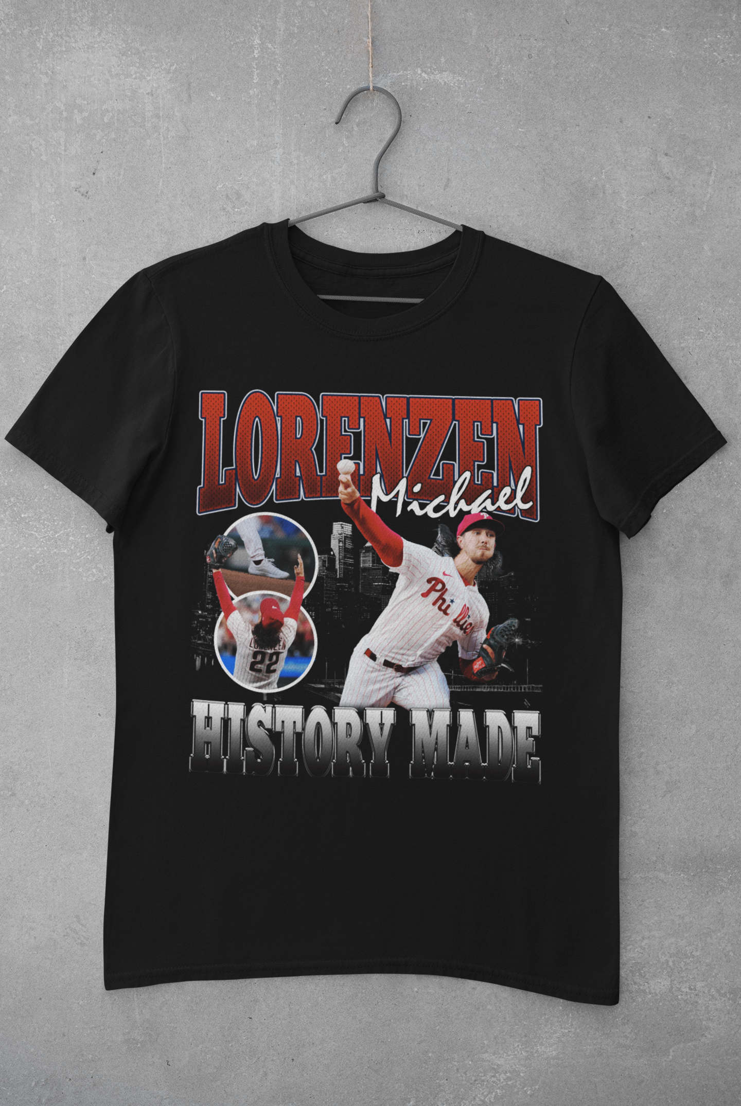 Michael Lorenzen NO HITTER HISTORY MADE Vintage Tee